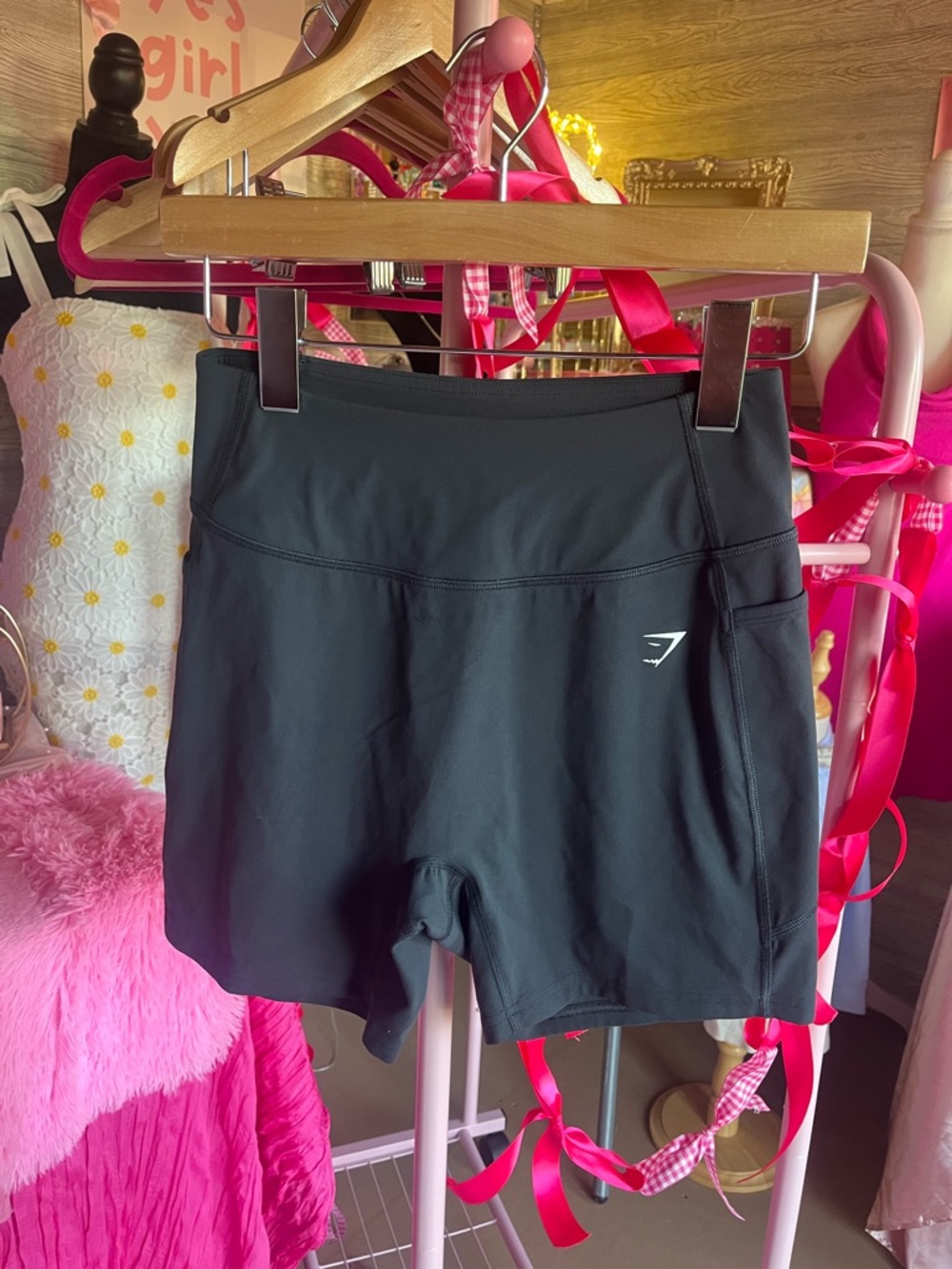 Gymshark Black High-Waist Performance Bike Shorts